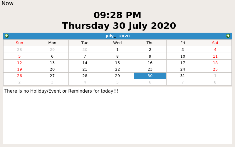 Screenshot of CoreTime