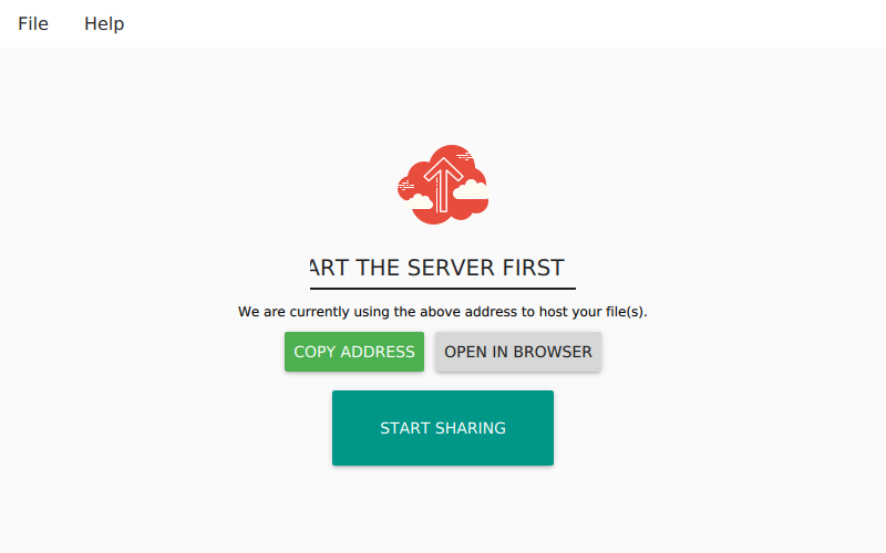Screenshot of ShareMyHost