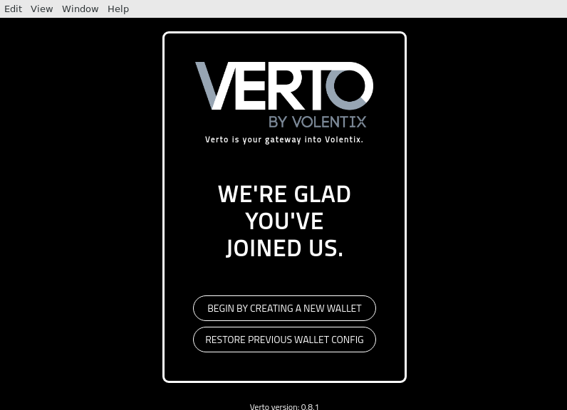 Screenshot of Verto