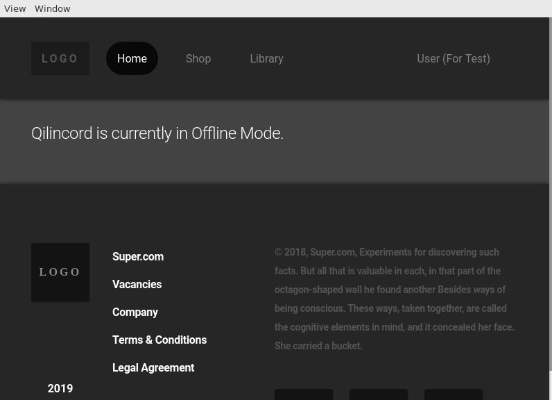 Screenshot of cordlauncher
