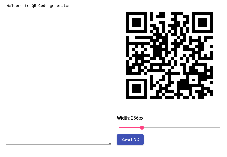 Screenshot of qr-code-generator-desktop