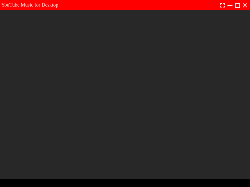 Screenshot of youtube-music-desktop